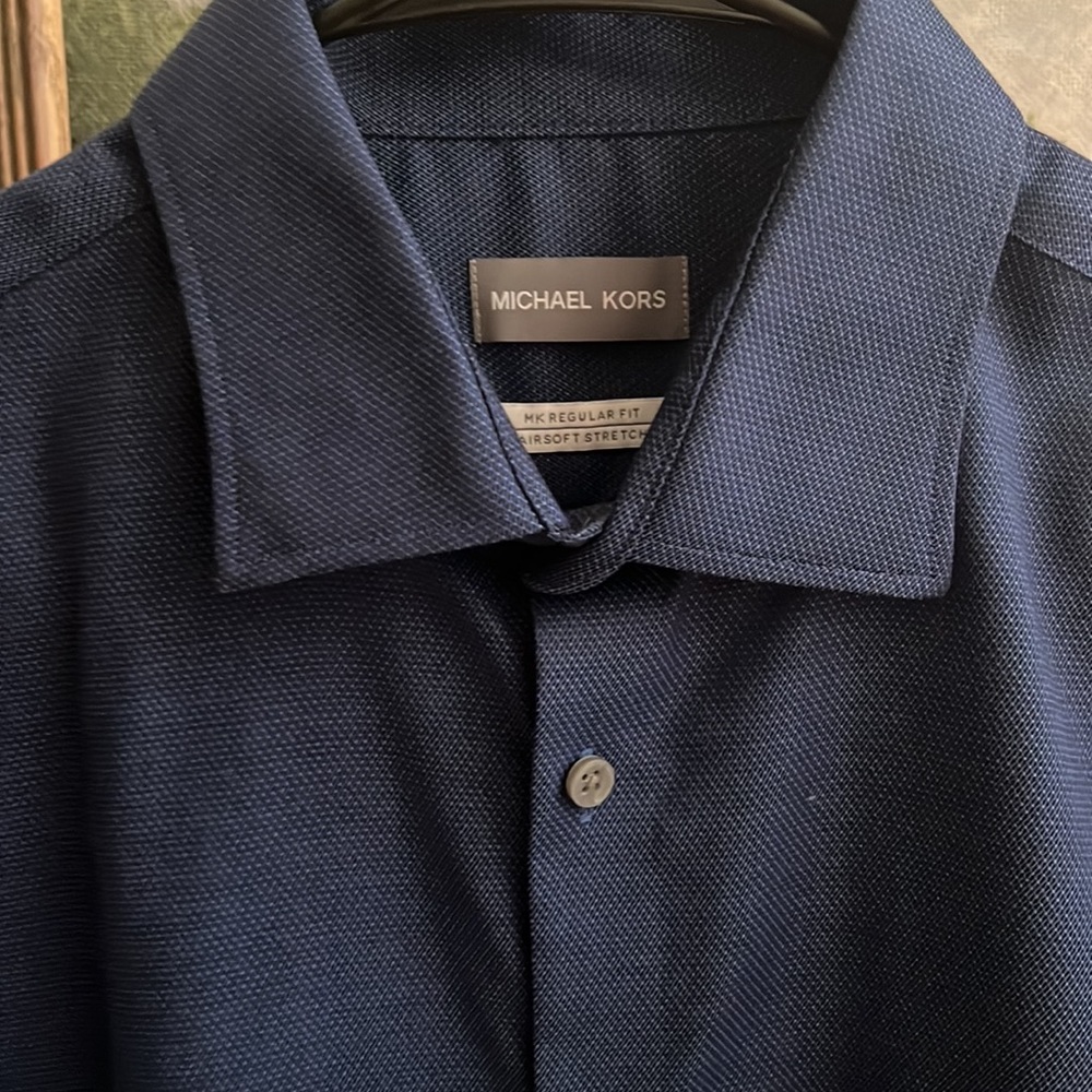 Michael Kors regular fit air soft stretch 16.5 32/33 non iron